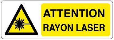pictogramme danger laser