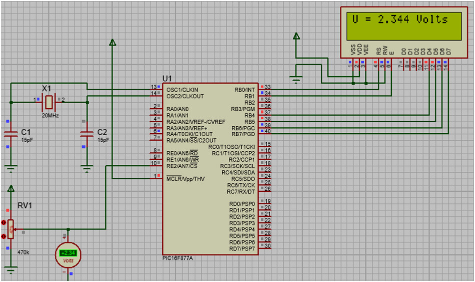 affichage lcd pic16f877a 2