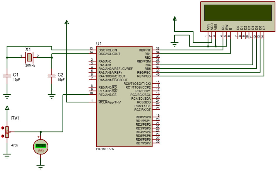 schema can pic16f877a